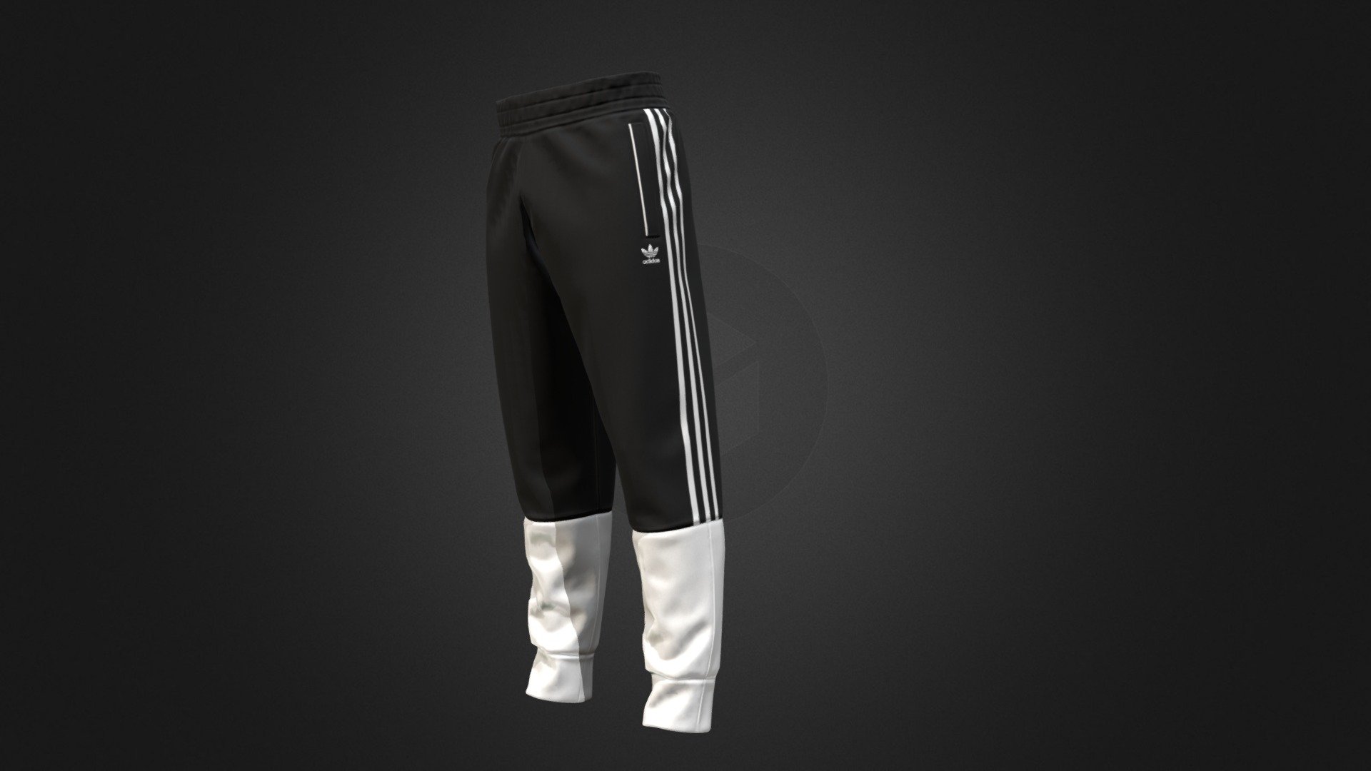 Game Ready ADIDAS Fleece Track Pants. 
Game Ready.
4K Textures. 
Substance Painter file for manupulating textures.
NO Animation. NO Rig.
Polycount: 9976 Tris - ADIDAS Fleece Track Pants - Buy Royalty Free 3D model by nirmitgarg 3d model