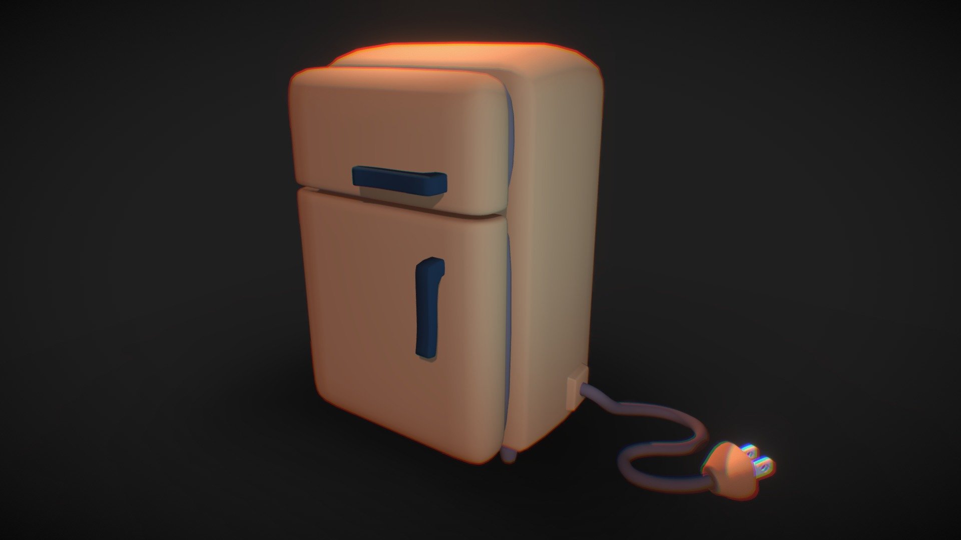 Here is a low poly fridge that I created with blender, threw this together in a couple of hours just for practice. 
I hope you’ll like it and if you have any critics or advice, be sure to write them below 😊

ArtStation:https://www.artstation.com/dfahix - Stylized fridge - 3D model by Dfahix 3d model