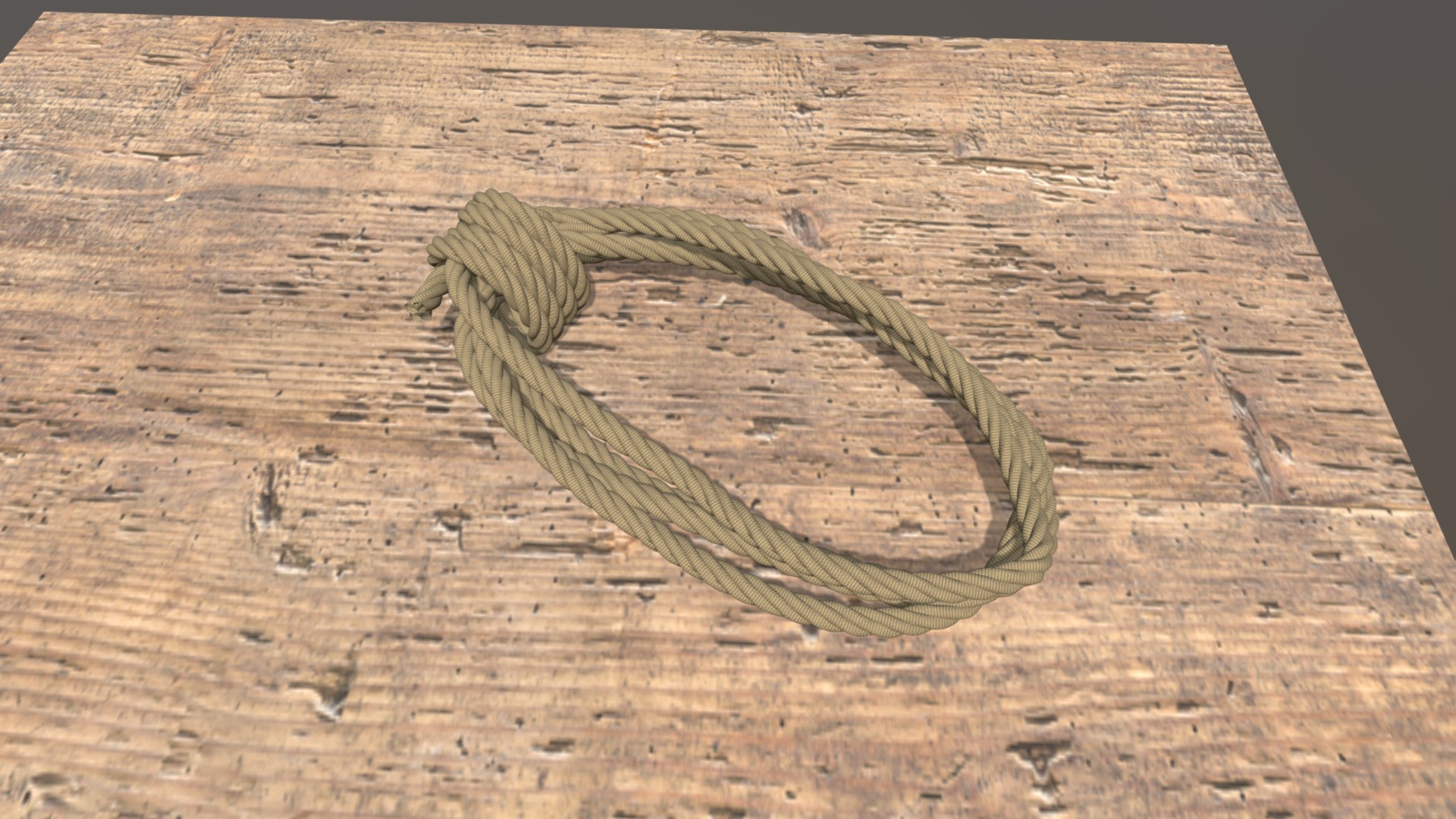 A coiled rope 3d model
