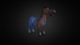 Horse animation clips rig, vr, ectenic, game, animation