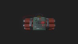 Time Bomb power, time, high, circuit, army, bomb, electronic, electronics, handmade, timer, tnt, high-poly, wire, explosive, bang, homemade, dynamite, fuse, circuit-board, weapon, low-poly, weapons, lowpoly, low, highpoly