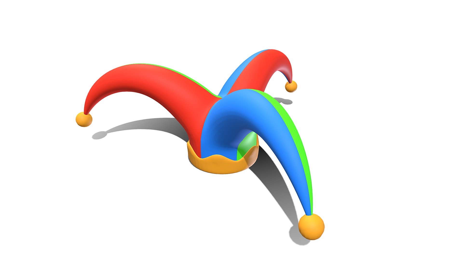 3D Clown Hat. Free To Use ! ENJOY IT ! - Clown Hat - Download Free 3D model by PatelDev 3d model