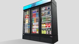 Store Refrigerator (low-poly) Prop Cooler