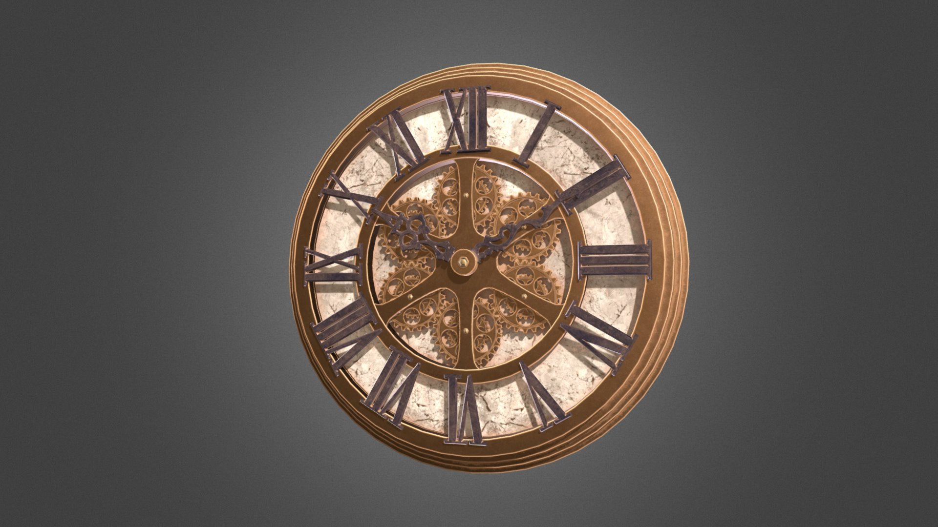 Clock model and retopoed with Maya,texutred with Substance - Clock - 3D model by ONETECH ASIA JSC (@onetech) 3d model
