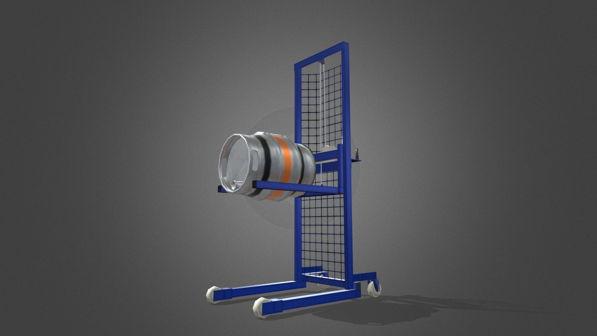 A mechanical lifter to aid in the safe and ergonomic manual handling of casks in a pub, bar, cellar or brewery environment, or similar manufacturing setting.

Part of the Pub &amp; Micro Brewery Asset Pack avaliable on Unity Asset Store.

Features:




Quad-based mesh

Low-poly model suitable for realtime rendering (game engines, AR, VR)

1024px PBR textures, set up for Unity Standard Shader (smoothness is in alpha channel of metallic)

Included files:




Original .blend file 

FBX file

Textures

Reference images where appropriate

Check out the rest of the Brewery Collection: https://skfb.ly/6RwyO - Cask Lift - Buy Royalty Free 3D model by Stainless Reality Ltd (@StainlessReality) 3d model