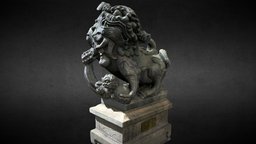 Lion-Statue-044F 旗津天后宮
