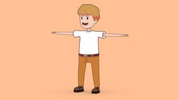 3D Toon Character 2D Style toon, cute, boy, coat, flatshaded, outline, toonshader, cellshading, celshading, flatshading, outlined, 3d-art, flatcolor, toonshaded, maya, character, handpainted, cartoon, hand-painted, man, stylized, anime