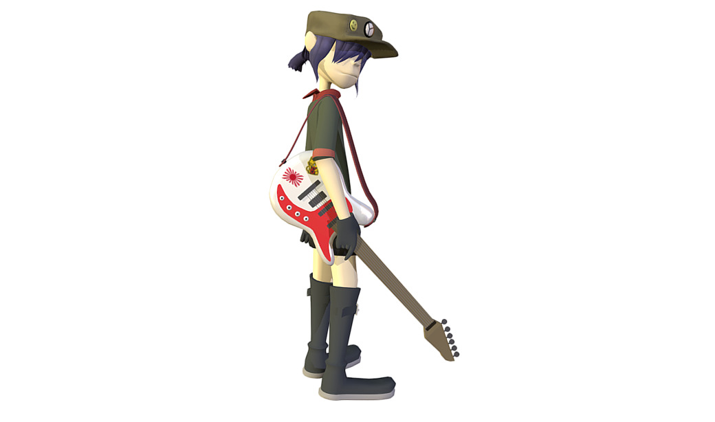 Seriously, Best animated band, best waifu. love her 3d model