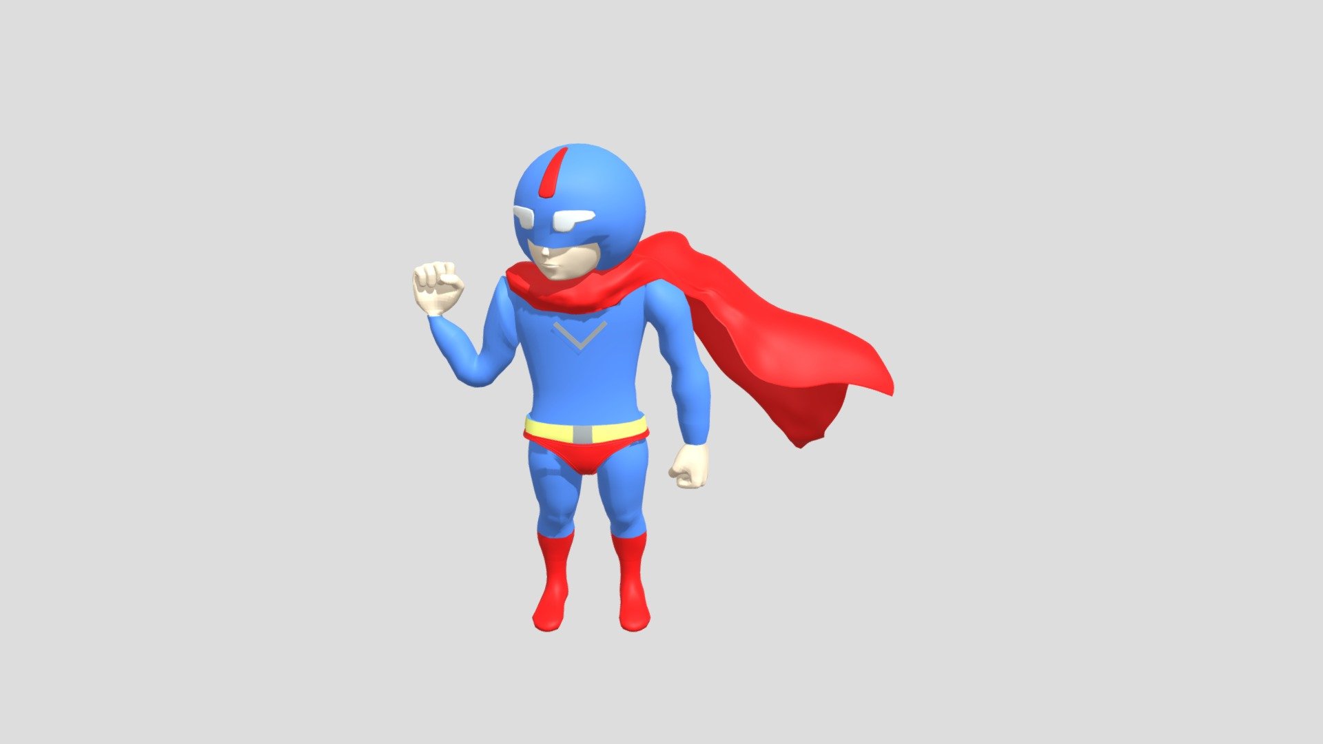 CREATION: This 3D character originally created using Autodesk Maya 2020.
The character can be used in any animated video or maybe in games.

TEXTURE: The model has been textured properly giving the style of a super man.

RENDERING: The 3D model has been rendered with proper lights

FORMAT: Available best formats are .ma .mb .obj .fbx. Available other formats are 3D studio model, C4D file, DAE, STL, ZBrush, Blender, Photoshop and after effects.

CUSTOM DESIGN: For custom design and textures, feel free to contact me 3d model