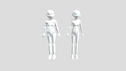 Low Poly Mesh Base humans, femalecharacter, low-poly-model, lowpolymodel, malebody, male-model, male-character, female-body, low_poly, low-poly, lowpoly, female, human, male, female-model