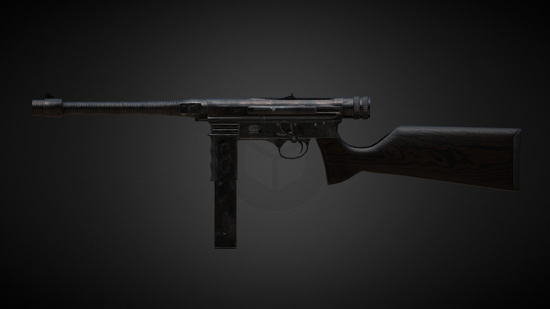 Argentine Submachine gun that i've made using Blender and Quixel Mixer.

Quite rare weapon made in the 40's. Textures are 4K - Halcon M1943 Submachine gun - 3D model by Rio Bruto (@Juan.Pablo.Coppa) 3d model