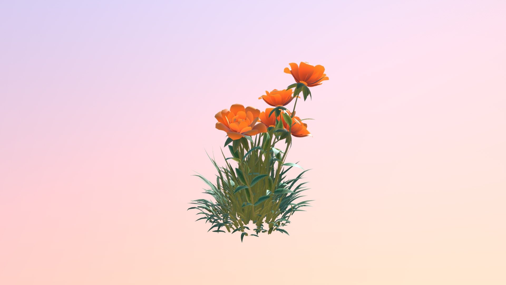 flower - Download Free 3D model by tojamerlin 3d model