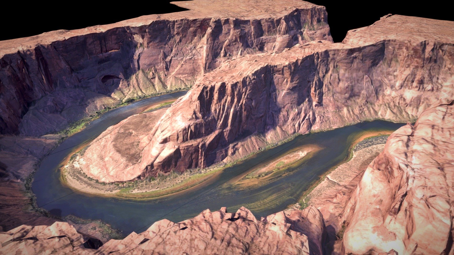 Horseshoe bend near Grand Canyon.
Imported from Google Maps with RenderDoc and Blender - Horseshoe bend near Grand Canyon - Download Free 3D model by Ignazio Pillitteri (@gnaz) 3d model