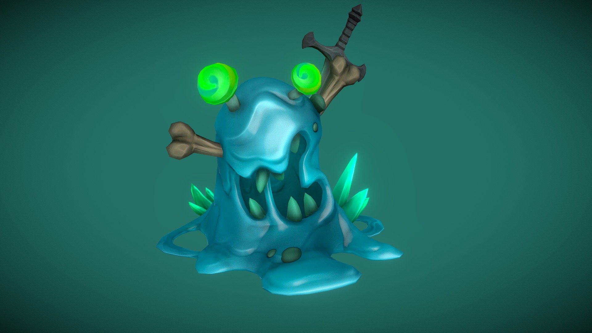 Stylized character for a project.

Software used: Zbrush, Autodesk Maya, Autodesk 3ds Max, Substance Painter - Stylized Fantasy Slug - 3D model by N-hance Studio (@Malice6731) 3d model