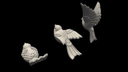 Birds bird, birds, high, print, statue, bullfinch, sparrow, nightingale, tit, sculpture, interior