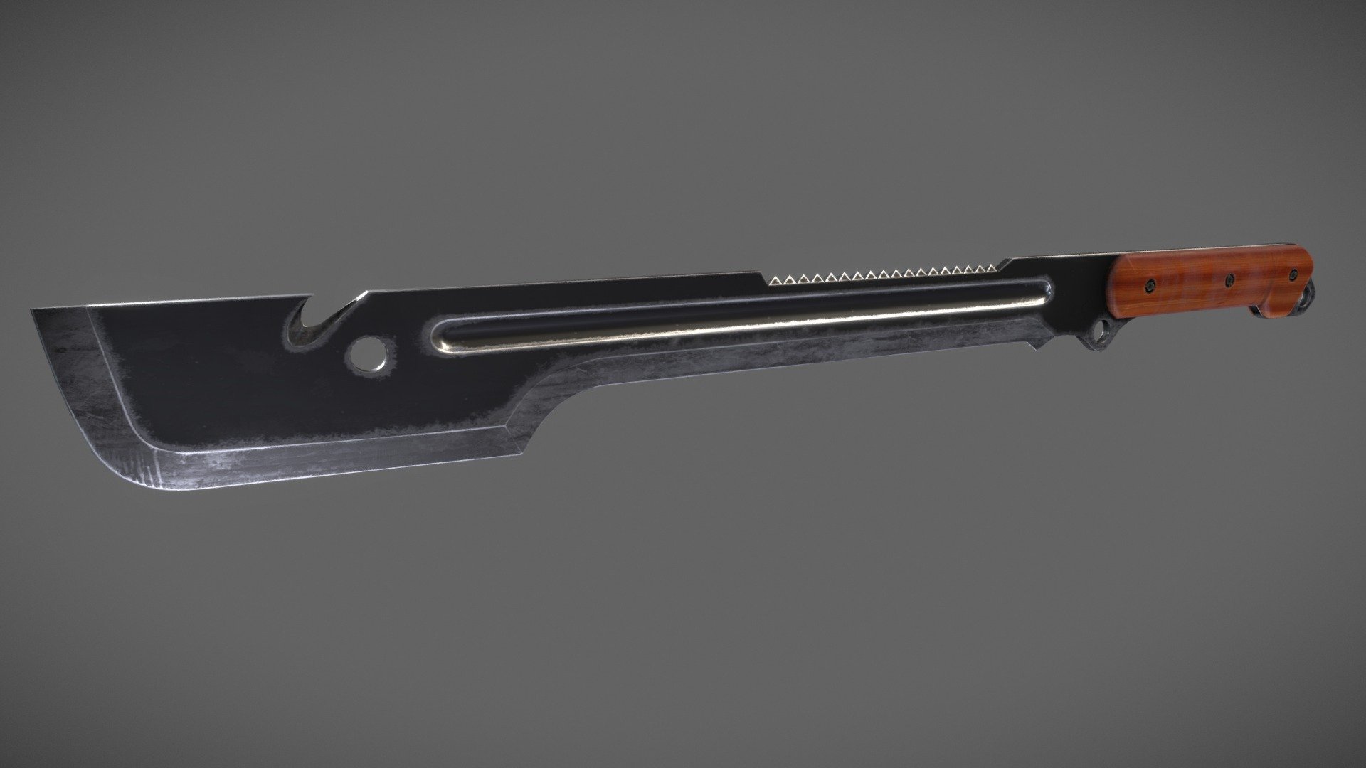 Just a big, dirty blade.
Made in 3DS Max and textured in Substance Painter 2 3d model