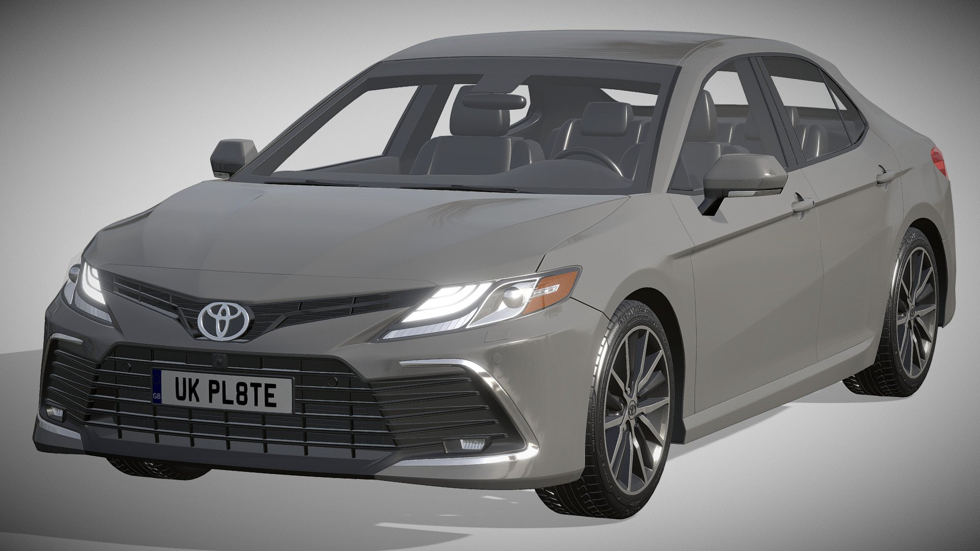Toyota Camry LE Hybrid 2023

https://www.toyota.com/camryhybrid/

Clean geometry Light weight model, yet completely detailed for HI-Res renders. Use for movies, Advertisements or games

Corona render and materials

All textures include in *.rar files

Lighting setup is not included in the file! - Toyota Camry LE Hybrid - Buy Royalty Free 3D model by zifir3d 3d model