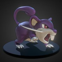 Rattata Pokemon pokemon, posed, adorable, rattata, cartoon, creature, anime