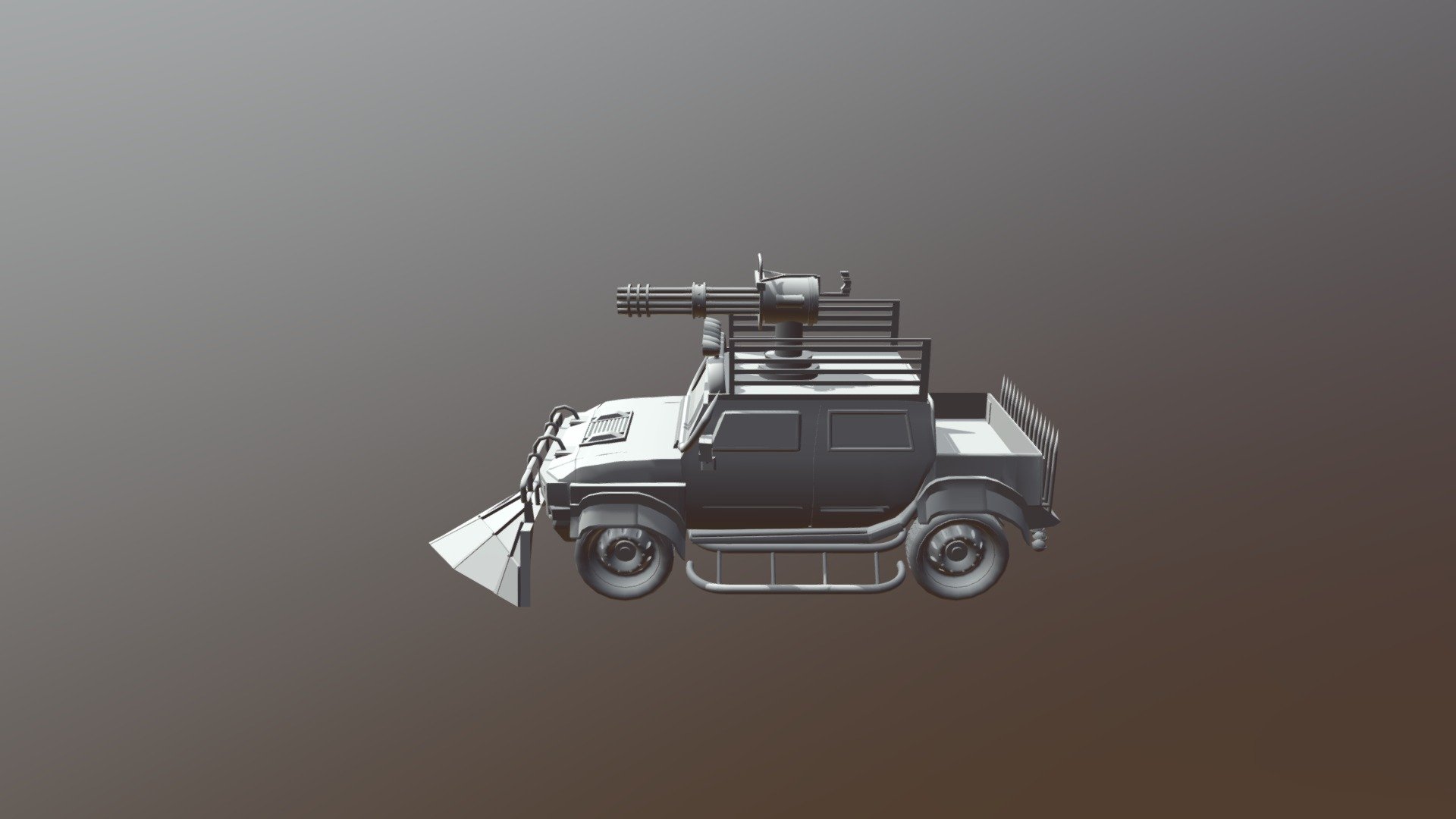 Hummer H2(mad max) - 3D model by lvbernal48 3d model