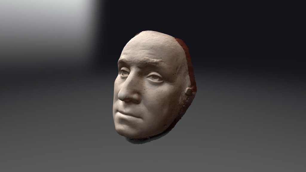 Life Mask of George Washington, made by Jean-Antoine Heudon. The Morgan Library and Museum - George Washington Life Mask, Heudon, 1785 - 3D model by Patrick Kelley (@chronopsis) 3d model