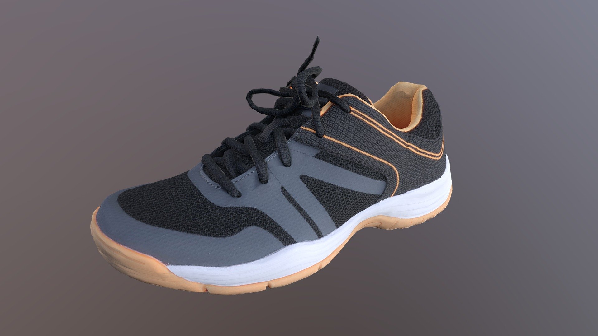 SOC indoor training  shoe produced with photogrammetry 3d model