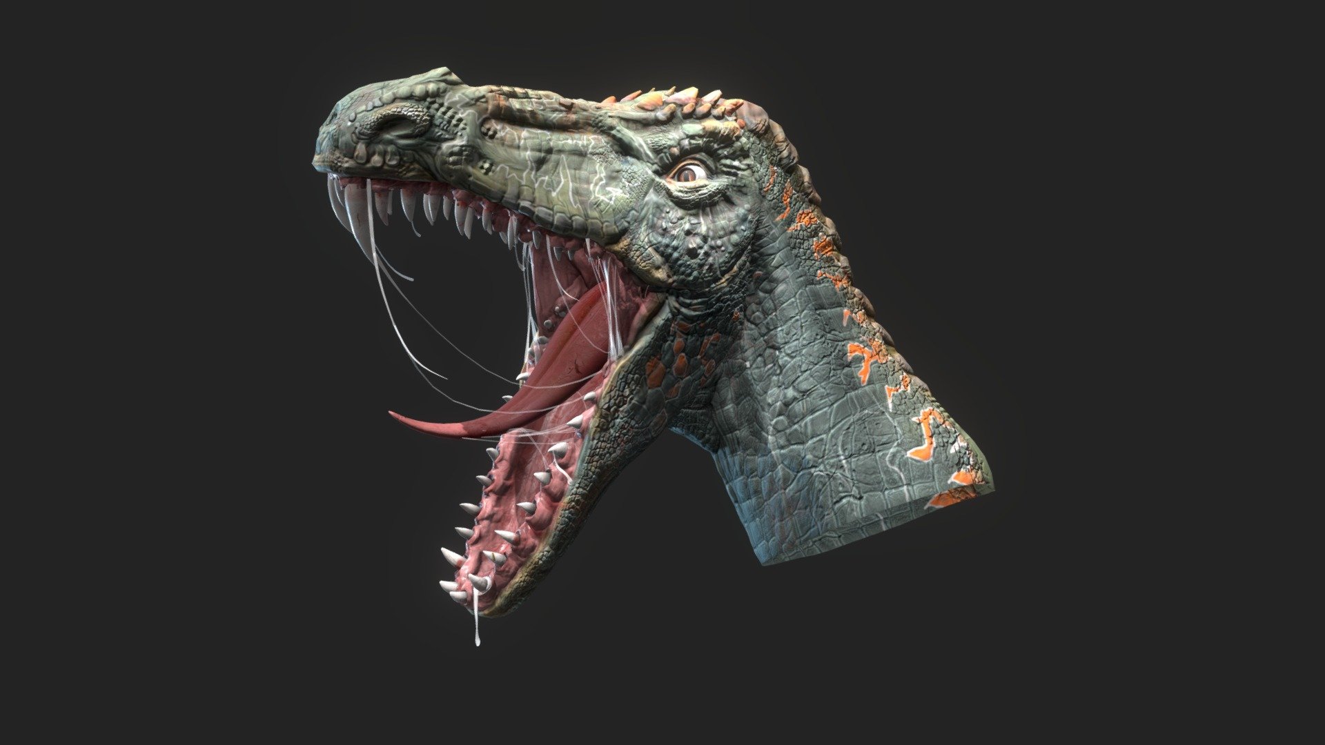 Dinosaur Head
Including:
-highpoly &amp; lowpoly mesh
-.fbx &amp; .obj files
-4K PBR textures: color, roughness, normal, height maps - Dinosaur Head - Buy Royalty Free 3D model by jakobscheidt 3d model