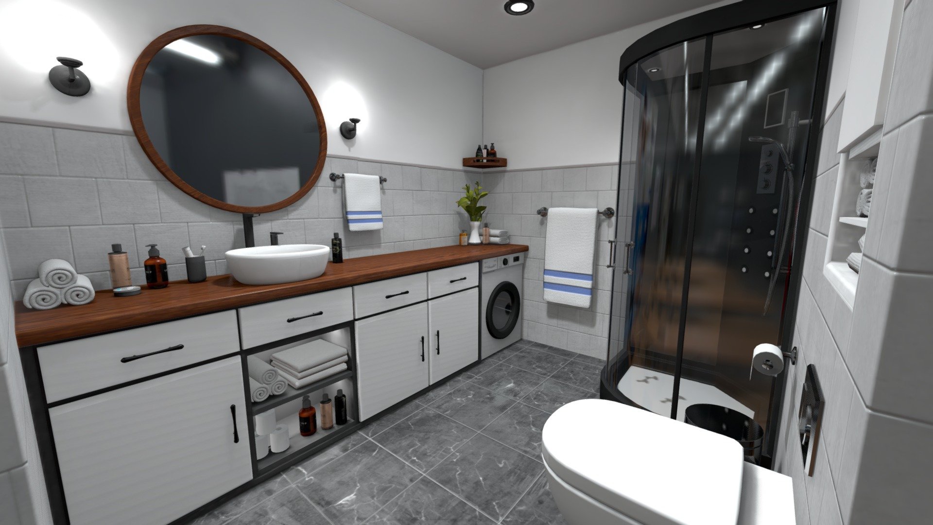 Bathroom - Buy Royalty Free 3D model by Janis Zeps (@zeps9001) 3d model