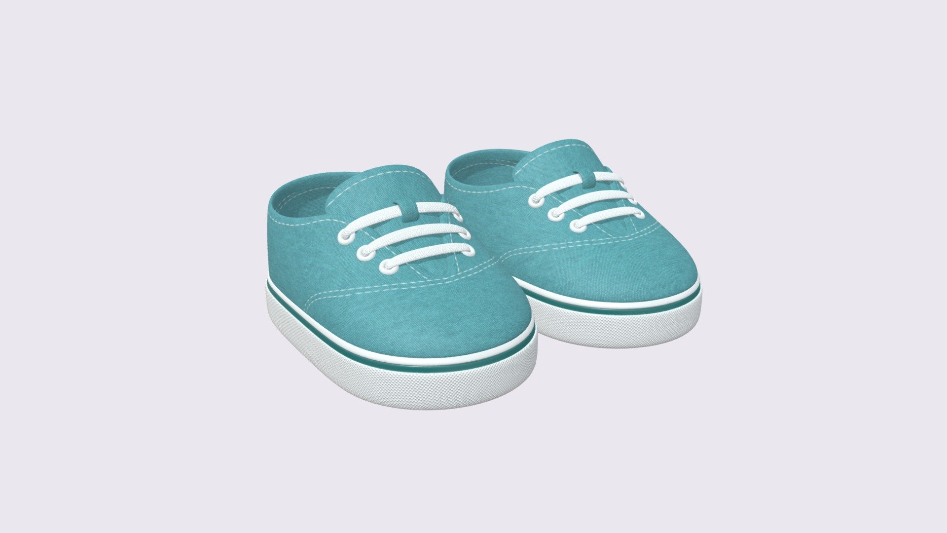 Cute Sneakers made with Blender - Cartoon Sneakers - Buy Royalty Free 3D model by Starkosha 3d model