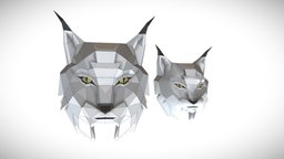 Lynx template, origami, paper, 3d-print, papercraft, handmade, trophy, 3d-printing, 3d-printable, trophies, trophee, 3d-print-model, pdf, paper-model, ecogami, trophy-lynx, 3d-printing-model, low-poly, 3d, lowpoly, model, stylized, decoration