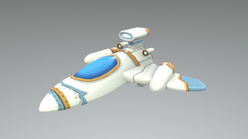 Toy Spaceship - 3D model by EvanDoran 3d model