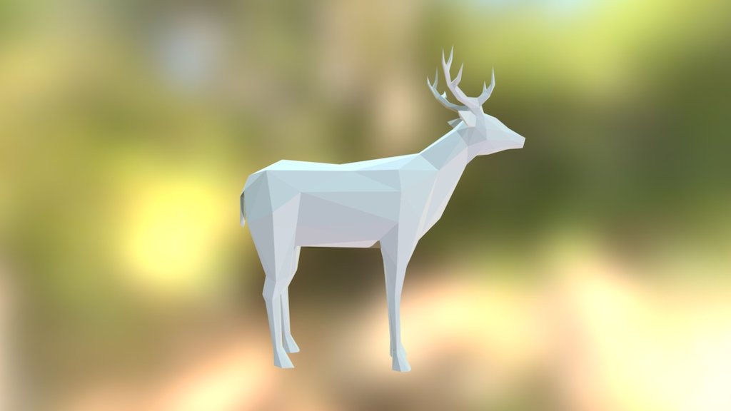 You will find a template for this model to make it from cardboard: -link removed-  reference model : http://www.cadnav.com - Deer - 3D model by Peolla 3d model