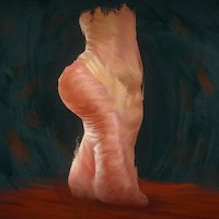 Feet study anatomy, study, painting, feet, foot, toes, ankle, traditional, handpainted, lowpoly, gameart