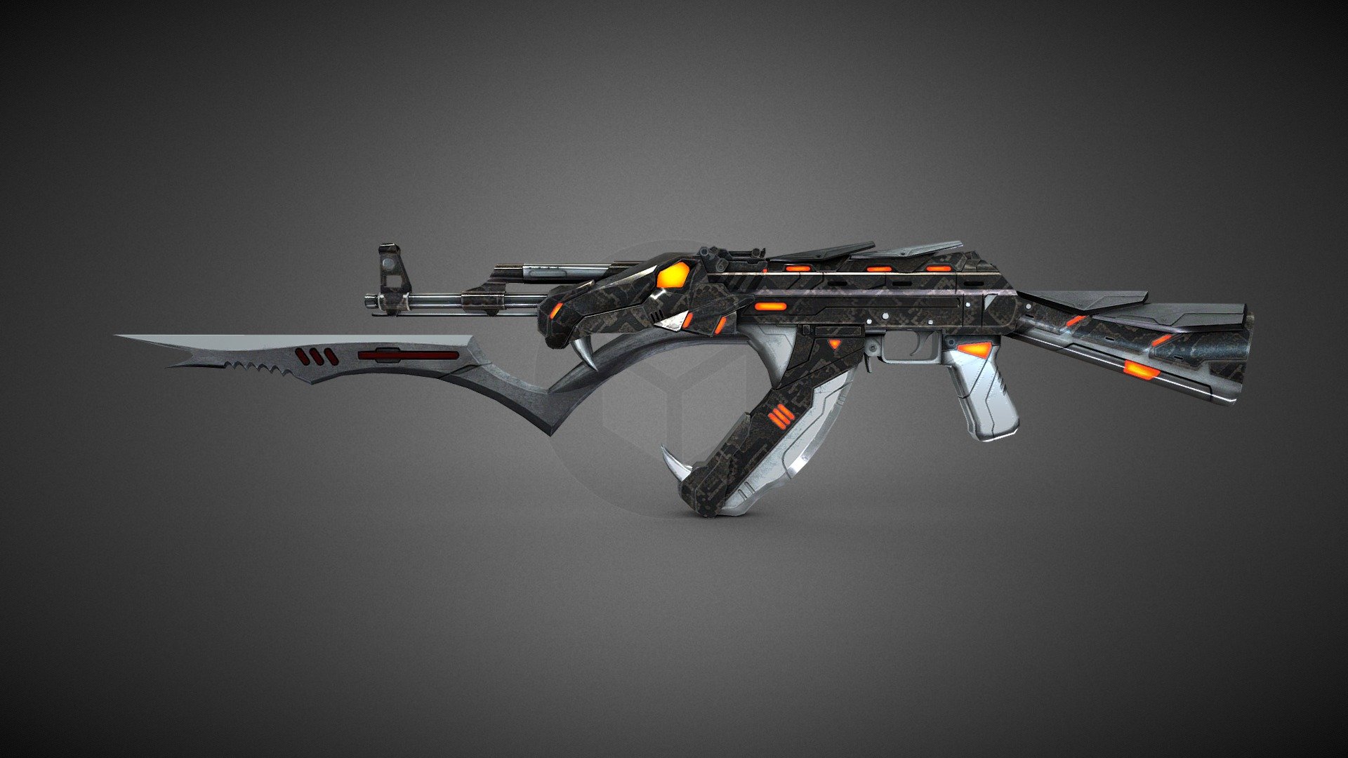 AVA's AK47 Snake - Download Free 3D model by AlxDemento 3d model