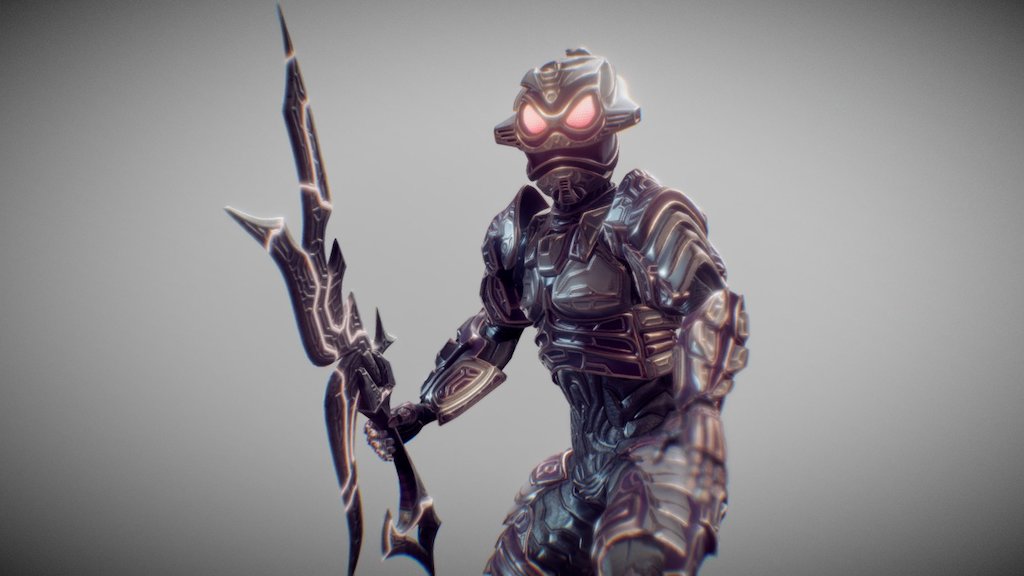 A sci-fi fantasy hybrid character. Modeled in Maya then added extra detail in 3d-coat sculpt room and then textured in substance painter 2.

Updated with an idle animation 3d model
