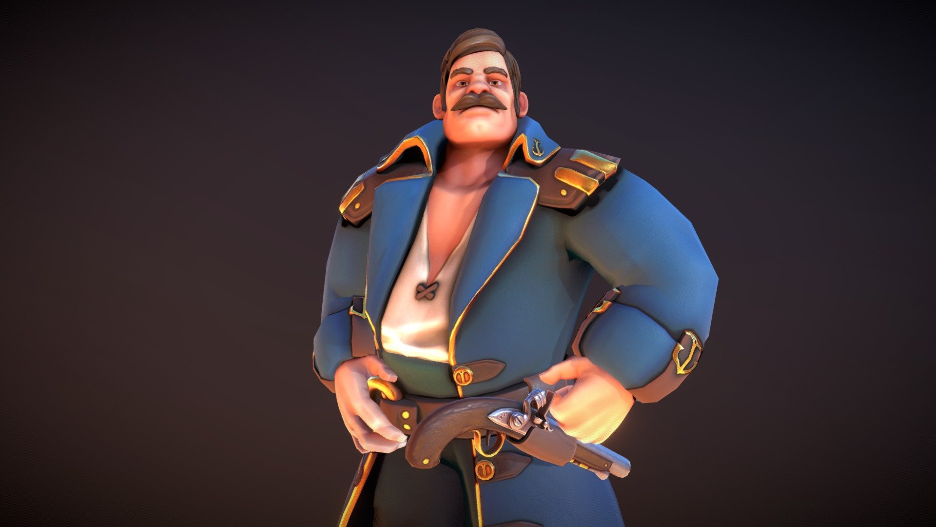 Meet the captain, the first in a series of nautical themed characters. 



He is a low to mid poly character created for easy use in your project. The model is created with a pbr pipeline and includes textures to be used with popular realtime engines.

He uses a standardised human rig to allow animation mapping from many sources such as mocap data from mixamo. 

The skeleton does contain some extra joints for bespoke animation/dynamic joints a simple face rig and some fun blendshapes.



The download contains. 

-2 fbx files of the skinned character, one without blendshapes and one with. 

-a maya lt file with the skinned meshes and blendshapes. 

-Separate objs of the blendshapes

-3 sets of high res textures. Standard pbr, unity and unreal.

follow me on Twitter - Seafarer : The Captain - Buy Royalty Free 3D model by Team Hushkal Studios (@Hushkal) 3d model