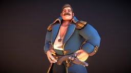 Seafarer : The Captain toon, unreal, captain, game-ready, nautical, vrchat, unity, pbr, pirate, sea, sea_captain