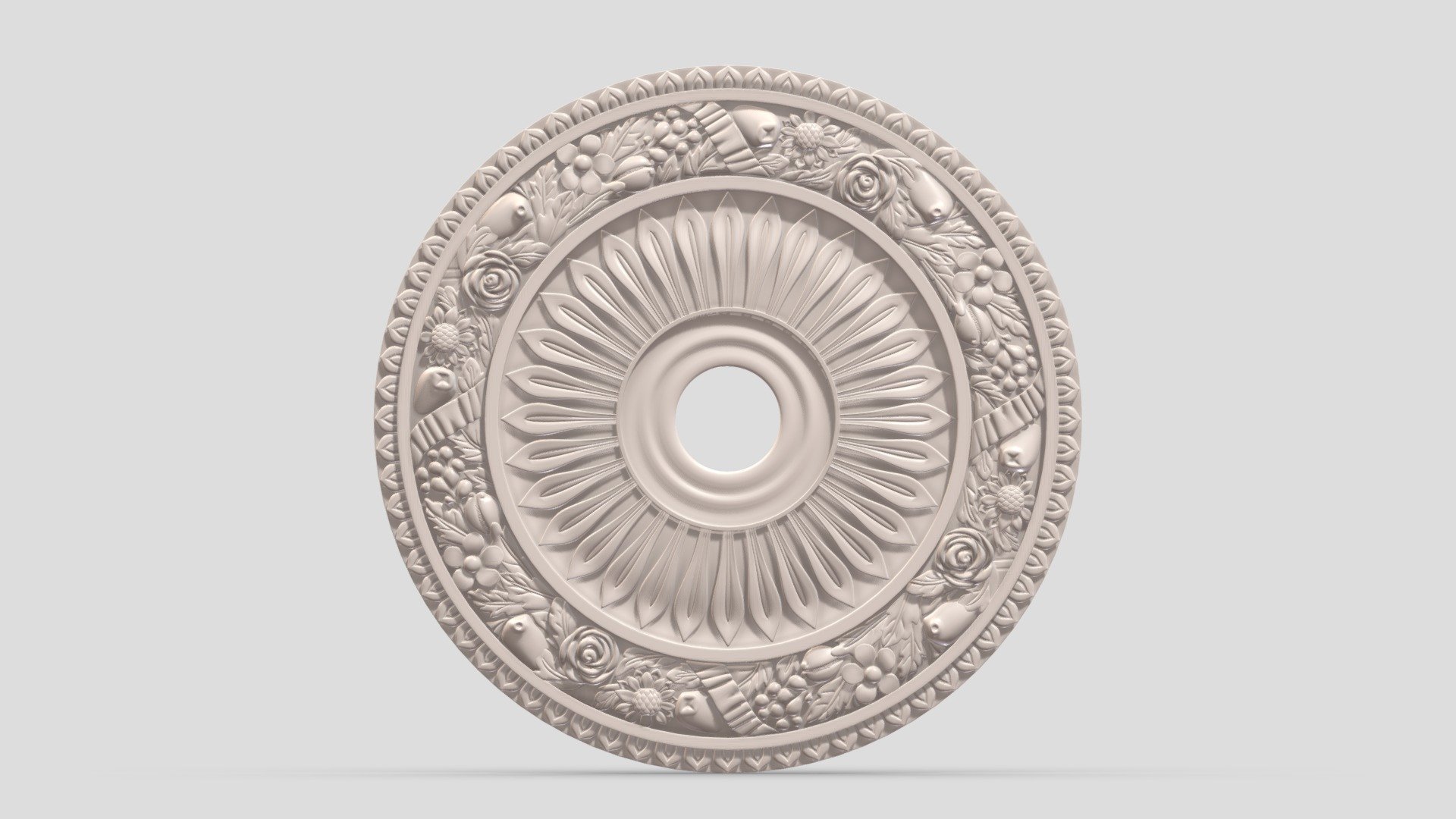 Hi, I'm Frezzy. I am leader of Cgivn studio. We are a team of talented artists working together since 2013.
If you want hire me to do 3d model please touch me at:cgivn.studio Thanks you! - Classic Ceiling Medallion 27 - Buy Royalty Free 3D model by Frezzy3D 3d model