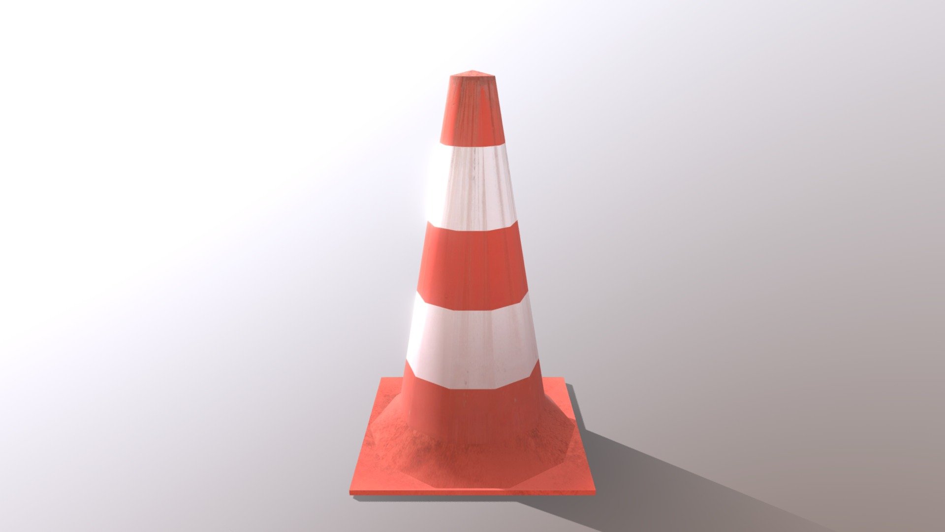 Traffic cone 3D model.

Poly: 52
Vertex: 44
in subdivision level 0

2480x2480 JPGTexture
Include Diffuse and Normal

Lowpoly:Yes
Textures :Yes
Materials : Yes
Animated : No
Rig : No
UV: Yes
Unwrapped UVs : Yes,Non-overlapping
Geometry : Polygon Mesh/Polygonal
Poly: 52
Vertex: 44

Description For Sketchfab - Traffic cone 01 - 3D model by MadAssets 3d model