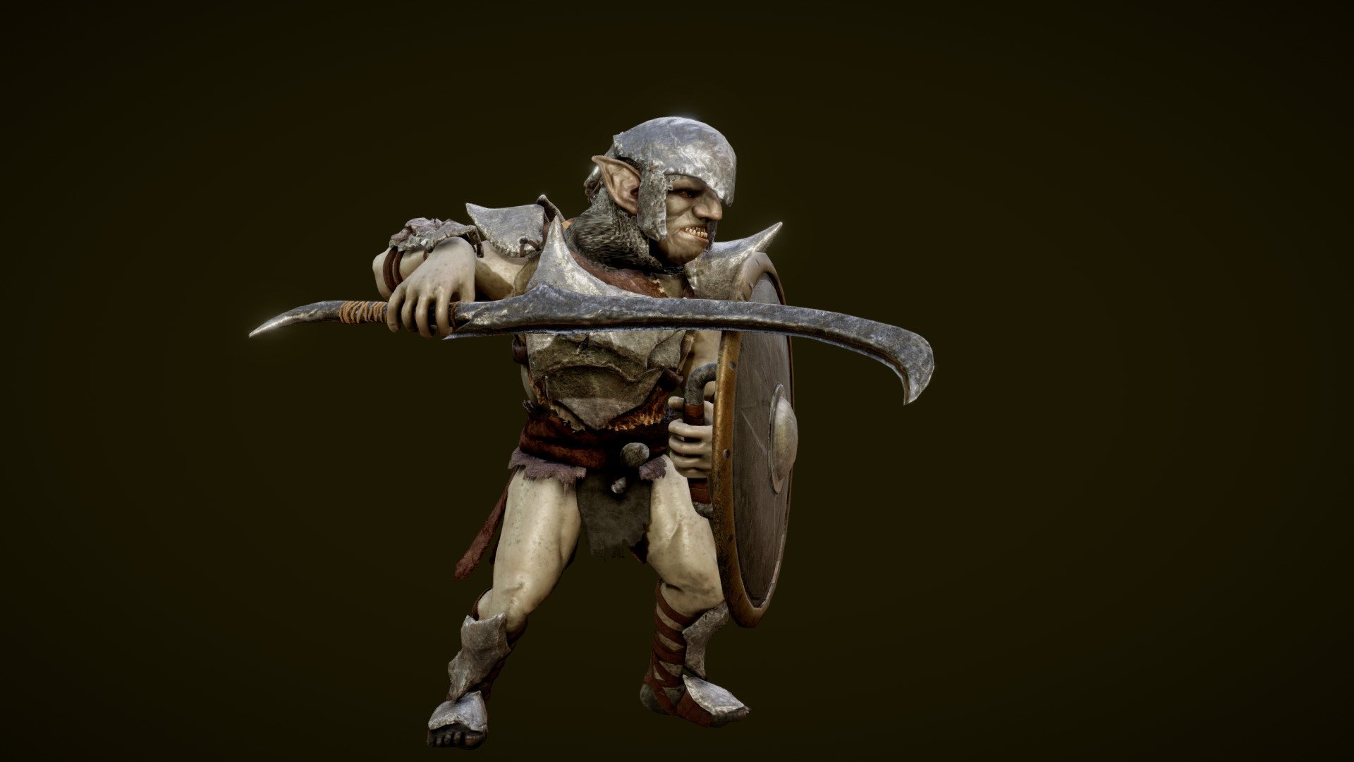 Detailed Goblin Soldier with interchangable parts. Armors and weapons variations included
Ready to be used with UE4 and Unity3d

Features and animations preview - Goblin Soldier - Buy Royalty Free 3D model by willpowaproject 3d model