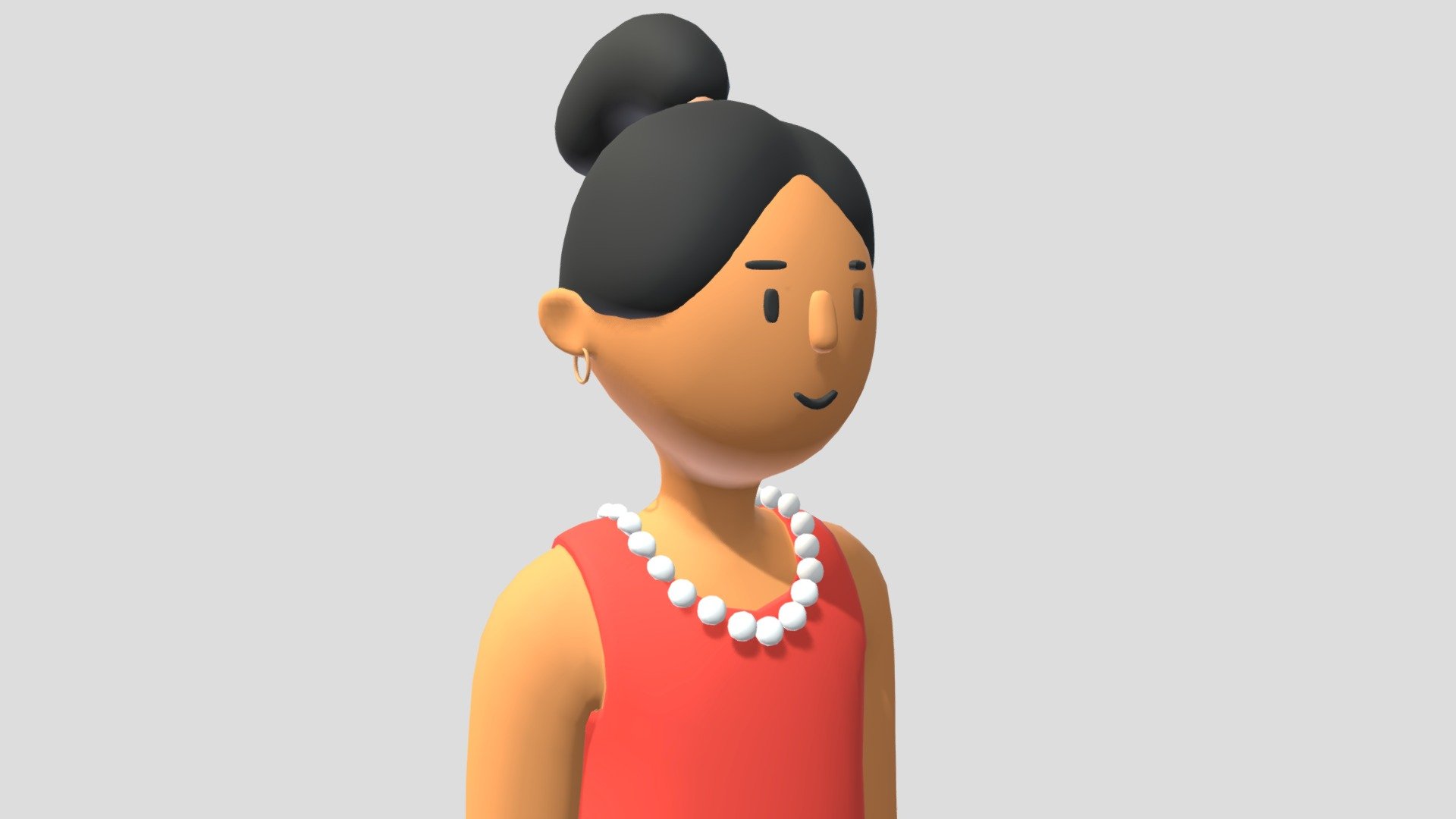 Low poly character for animation - Woman 03 - Low Poly - 3D model by Poly World (@poly-world) 3d model