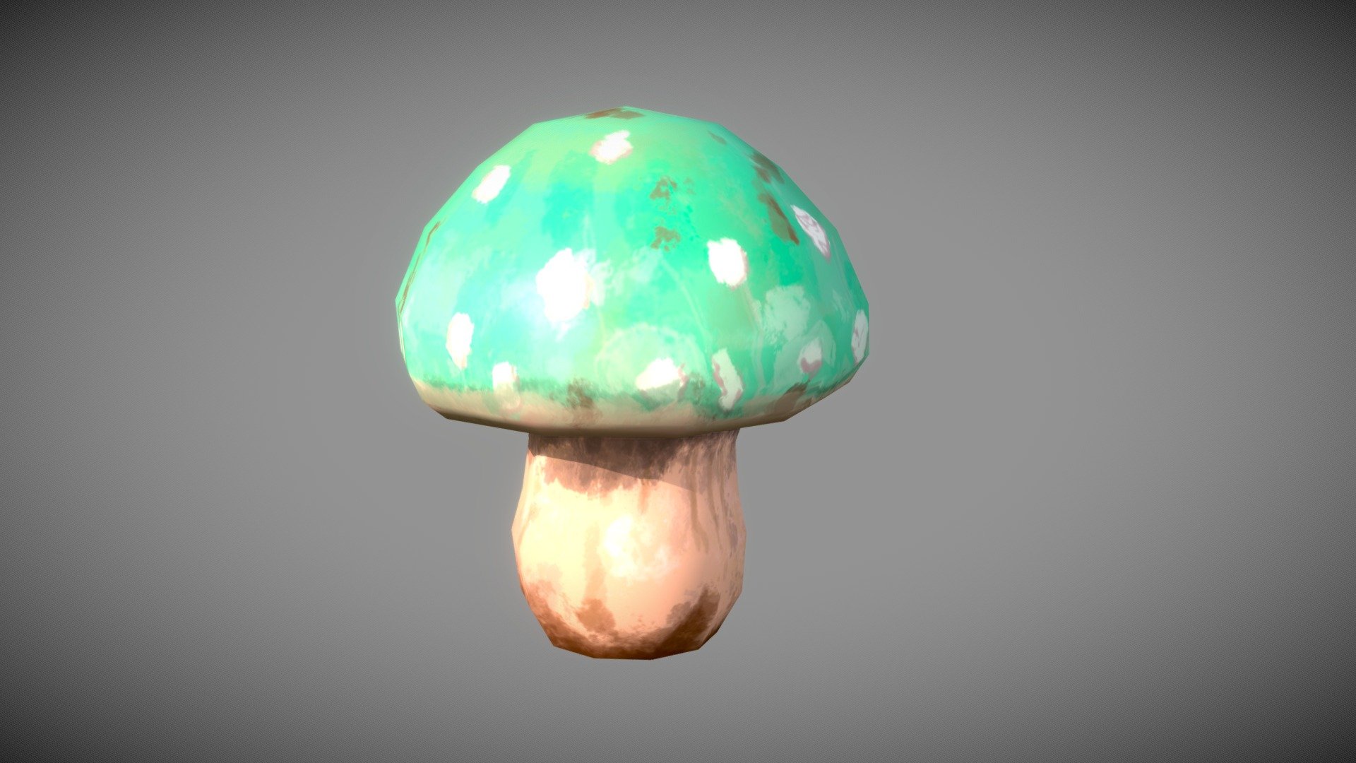 Low-poly, handpainted mushroom.
Modelled in MAYA and texture painted in photoshop.
Textures provided with bonus alternate colours 3d model