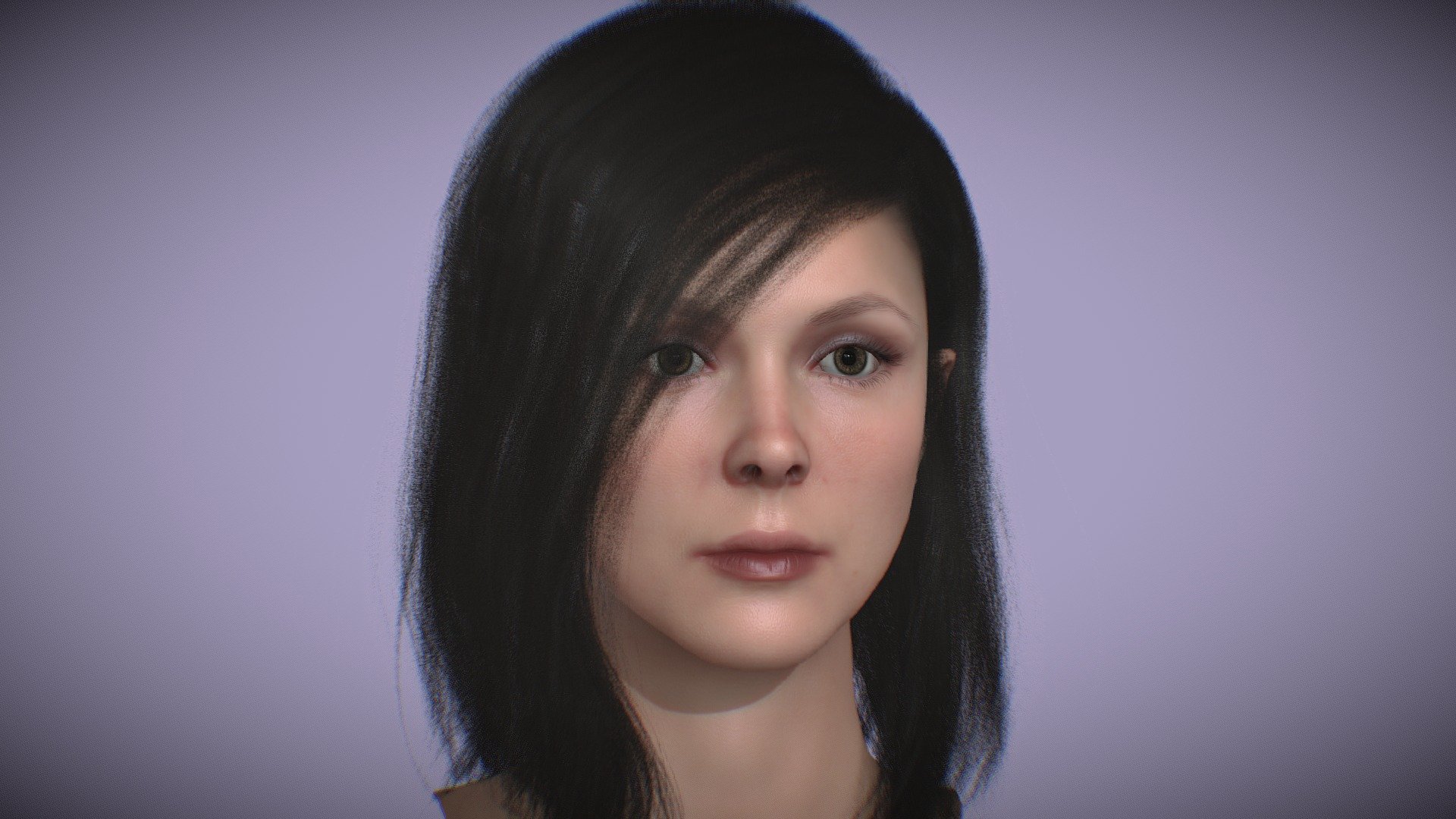 The realistic girl. To not miss the details, use the panel and click &ldquo;FullScreen