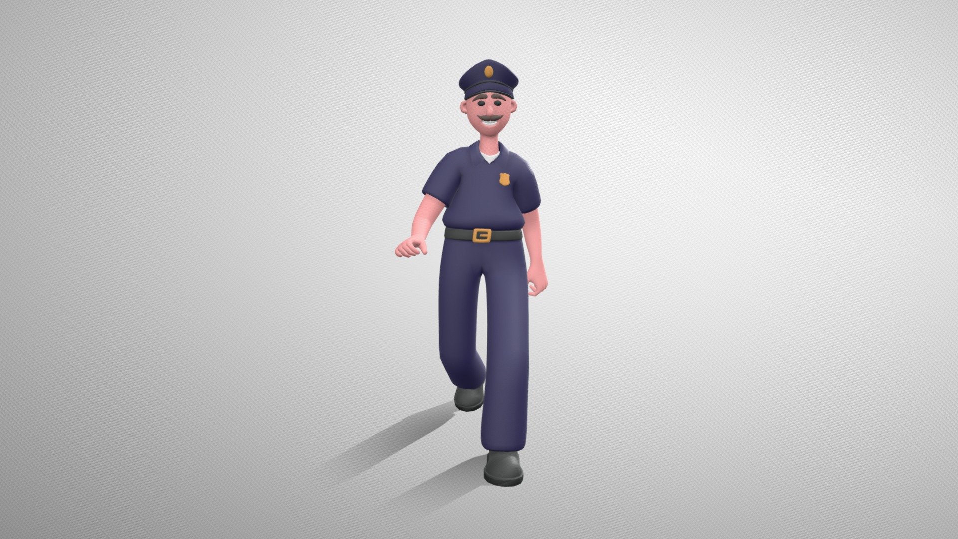 Stylized Man Police Officer is the part of the big characters bundle. These stylized 3D characters might be useful for motion graphics design, cartoon production, game development, illustrations and many other industries.

The 3D model is rigged and ready to use with Mixamo. You can apply any Mixamo animation in one click . We also added 12 widely used animations.

The character model is well optimized and subdivision ready. You can choose any smoothing option you want, according to your project.

The model has only a single texture. It is useful for mobile game development and it's easy to change colors of clothes, skin etc.

If you have any questions or suggestions on improving our product, feel free to send a message to mail@dreamlab.net.ua - Stylized Policeman - Mixamo Rigged Character - Buy Royalty Free 3D model by Dream Lab (@dreamlabanim) 3d model