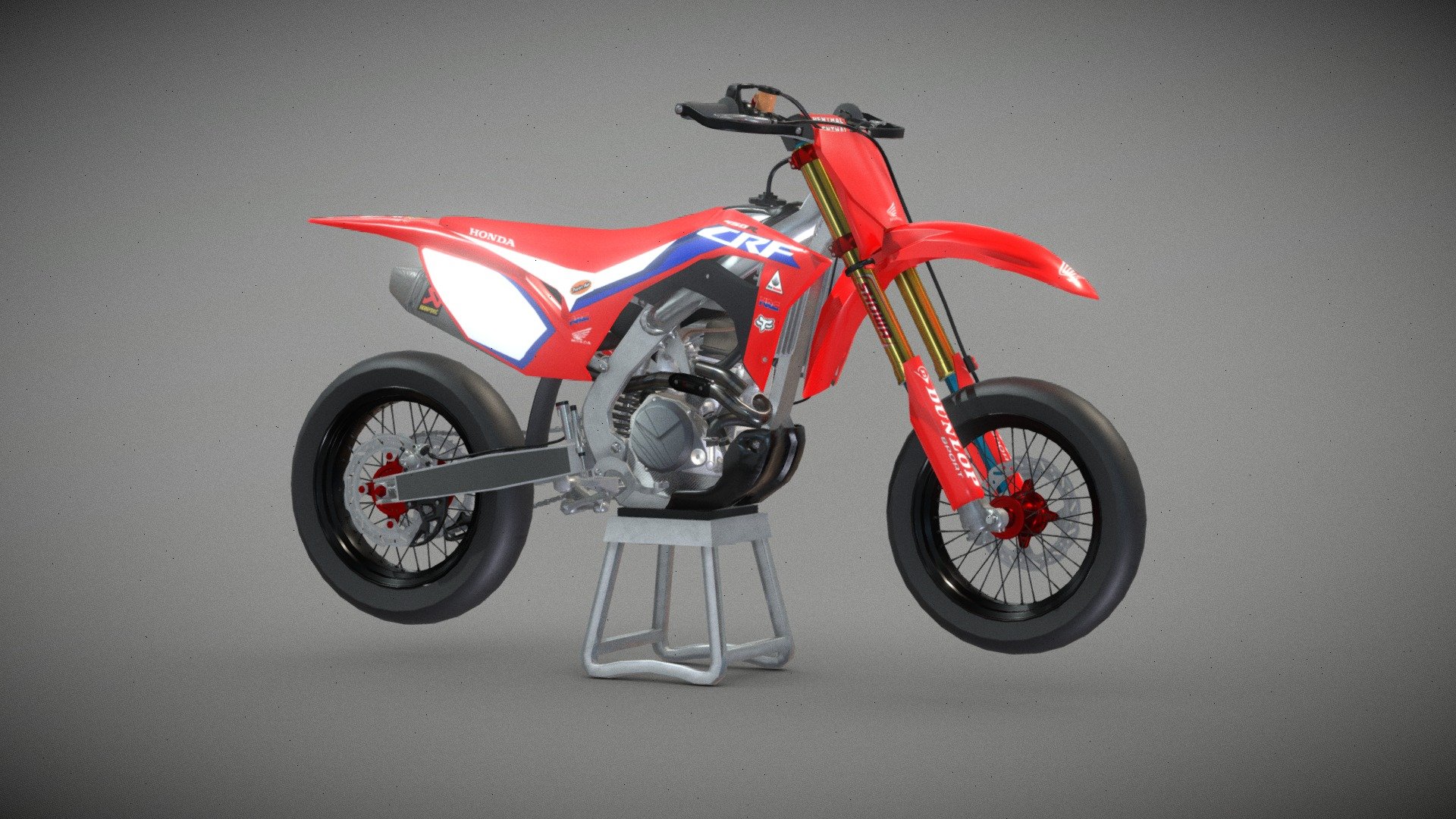 Supermoto Bike 3D model - Supermoto Bike - Buy Royalty Free 3D model by Muhammad Seno Aji (@senoaji) 3d model