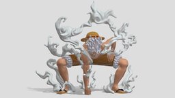 Luffy Nika 3D Printable figure, action, figurines, statue, manga, sculptures, luffy, character, onepiece, luffy-gear5, luffy-nika, luffy-figure