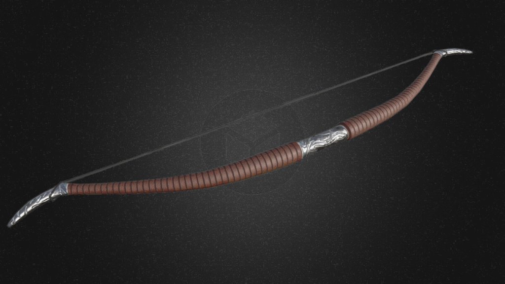 Steel bow for Skyblivion mod for Skyrim 3d model