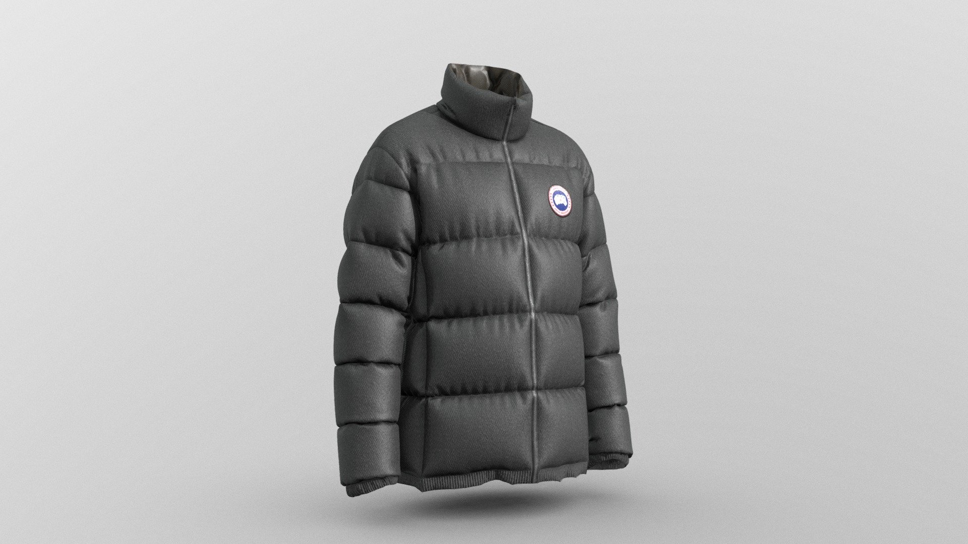 Canada Goose Winter Jacket created for application proposal for Canada Goose.

Middle Poly Version
Non-commercial model. 
Created with Marvelous Designer + Maya + RizomUV + Substance
4K PBR Textures

Can be updated as a low poly version 3d model