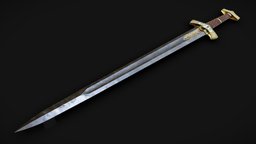 Runed Fantasy Viking Sword