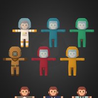 Mr Mo Character Pack monkey, toon, mr, pack, store, mo, mega, mecanim, compilation, asset, low, poly