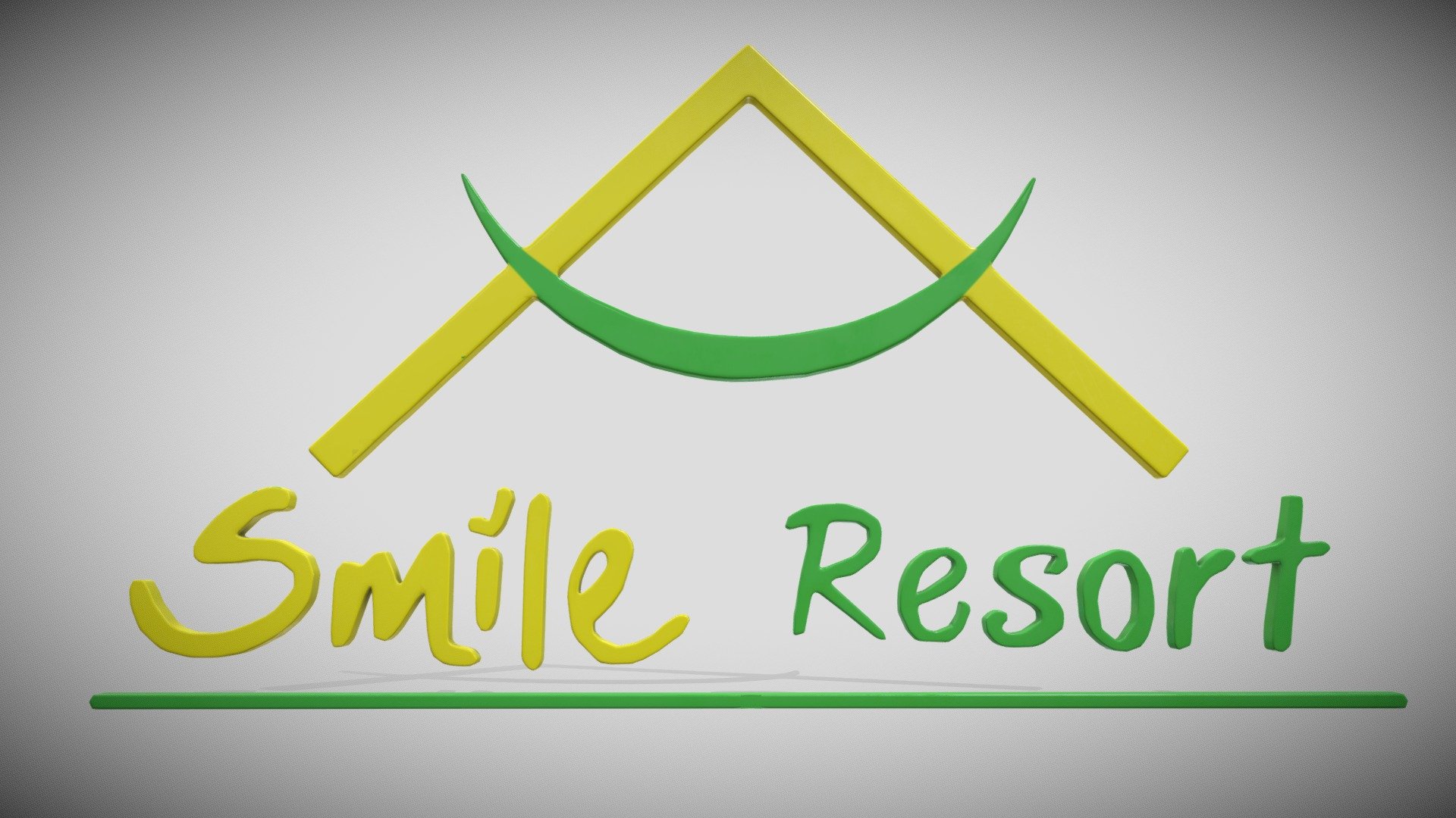 Logo Smile Resort - Download Free 3D model by Francesco Coldesina (@topfrank2013) 3d model
